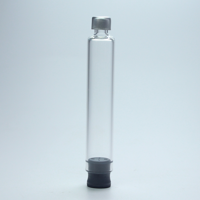 1ml, 2ml, 3ml, 4ml Glass cartridge with rubber stopper aluminum-lined seal