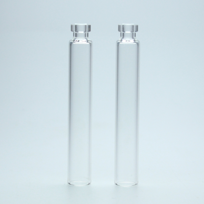 1ml, 2ml, 3ml, 4ml Glass cartridge with rubber stopper aluminum-lined seal