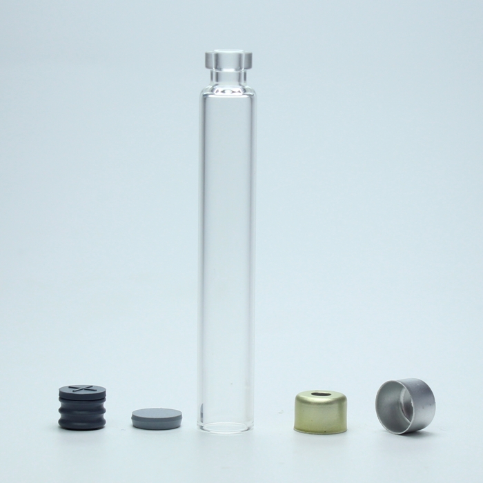 1ml, 2ml, 3ml, 4ml Glass cartridge with rubber stopper aluminum-lined seal