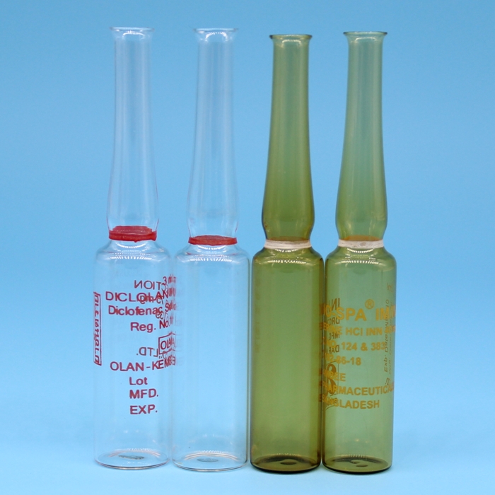 1ml 2ml 3ml 5ml 10ml Vitamin Injection Clear And Amber Glass Ampoule Bottle Supplier