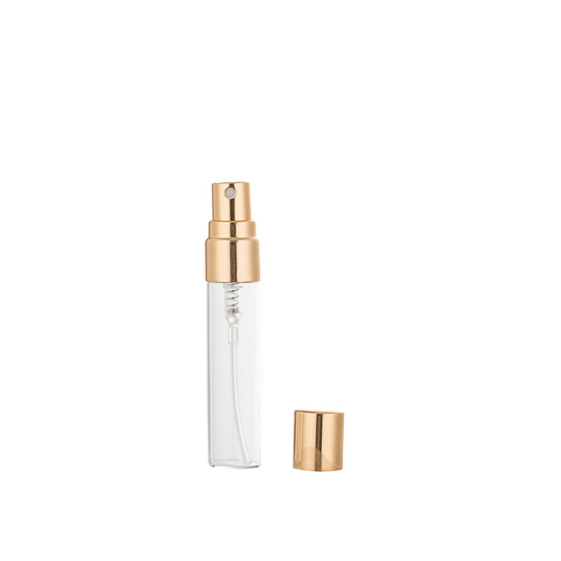 1ml 2ml 3ml 5ml 10ml perfume tester vial amber glass 3ml perfume bottle with gold sprayer