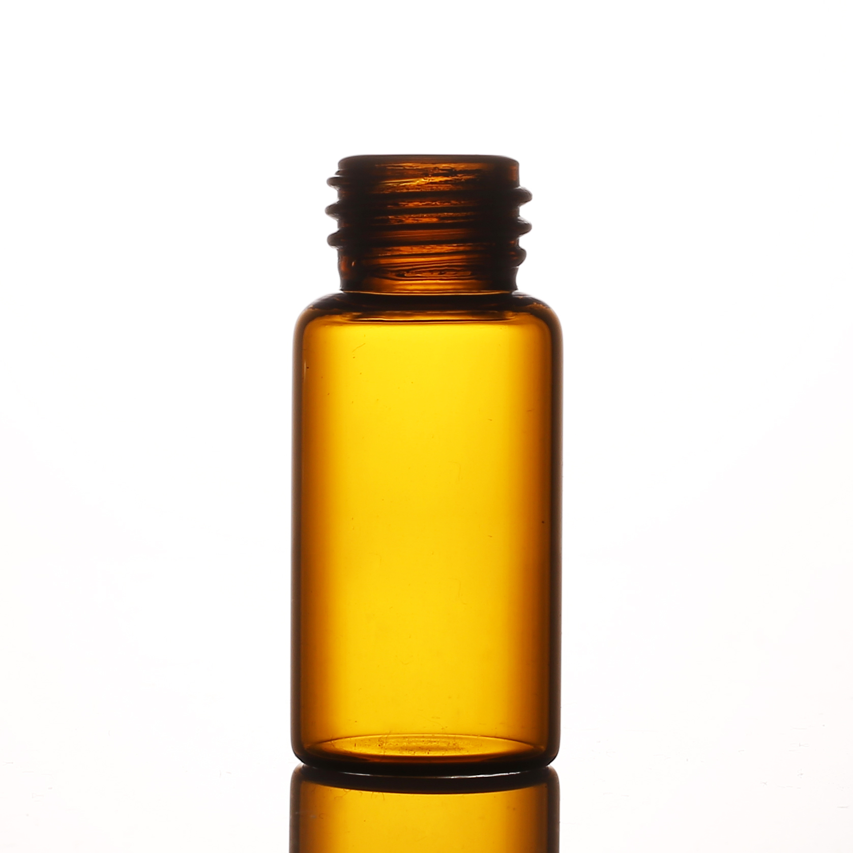 1ml 2ml 3ml 5ml 7ml 10ml amber clear glass vials bottle with black/white screw cap for essential oil liquid sample packaging