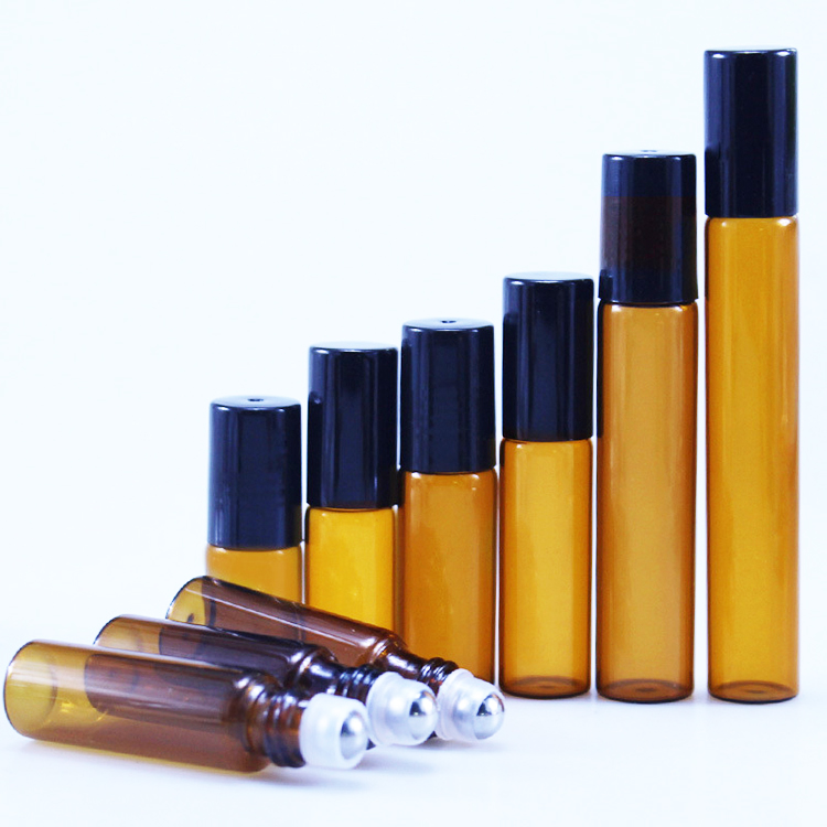 1ml 2ml 3ml 5ml 8ml 10ml roller bottle amber clear roll on bottle/vial/glass vial for perfume