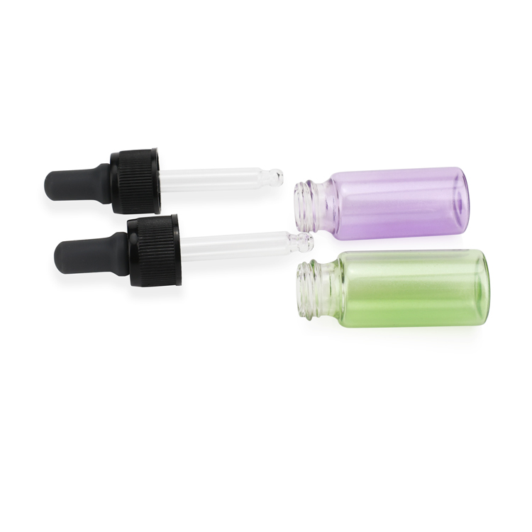 1ml 2ml 3ml 5ml amber clear Portable Aromatherapy Essential Oil Bottle With Eye Dropper Mini Empty Pipette Dropper Glass Vials