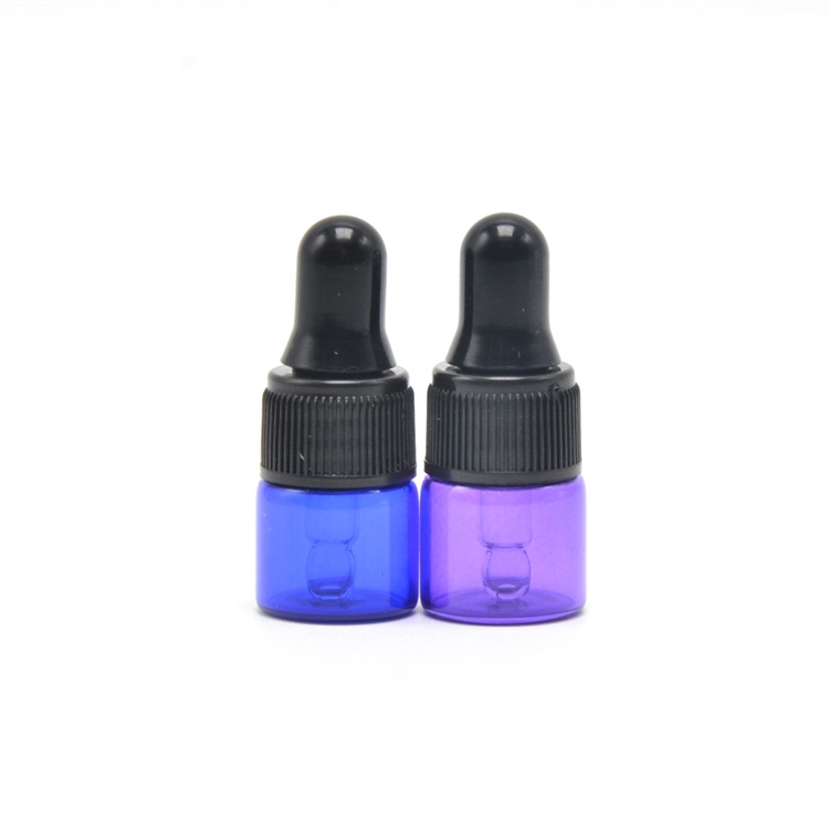 1ml 2ml 3ml 5ml miniature glass vials essential oil dropper bottle