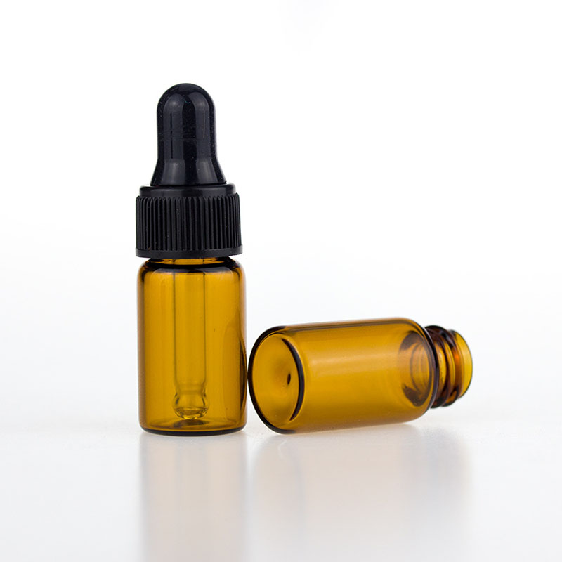 1ml 2ml 3ml Brown Dropper Bottle Glass Dispensing Bottle Small Essential Oil Bottles