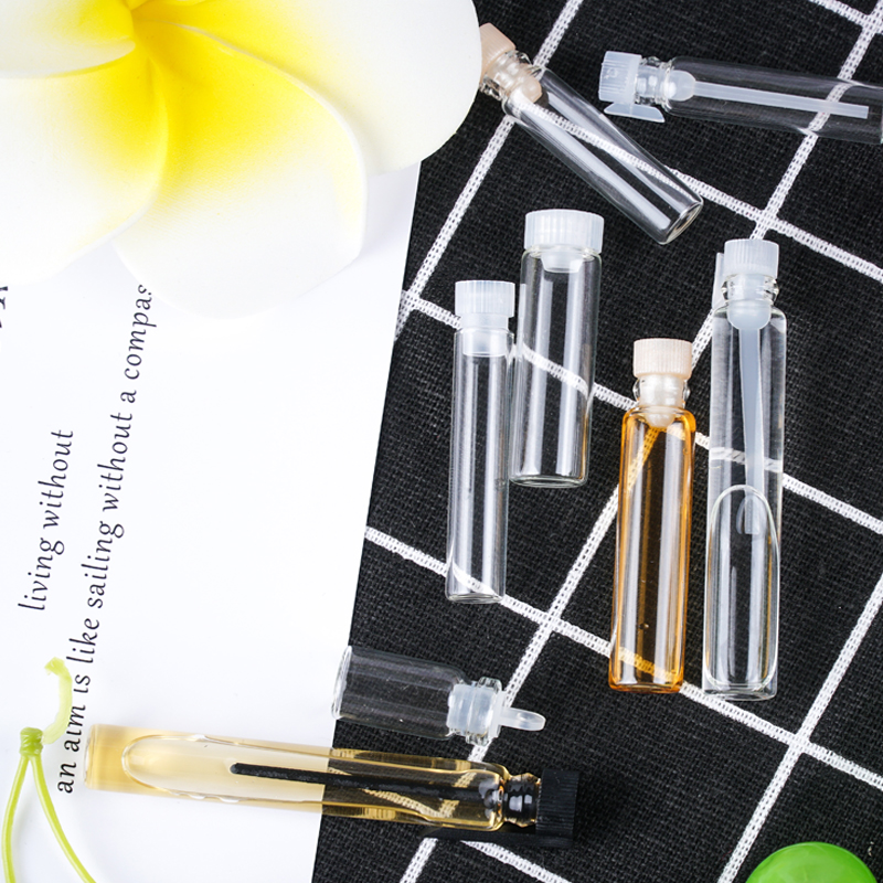 1ml 2ml 3ml Clear Glass Perfume Vials With Plug
