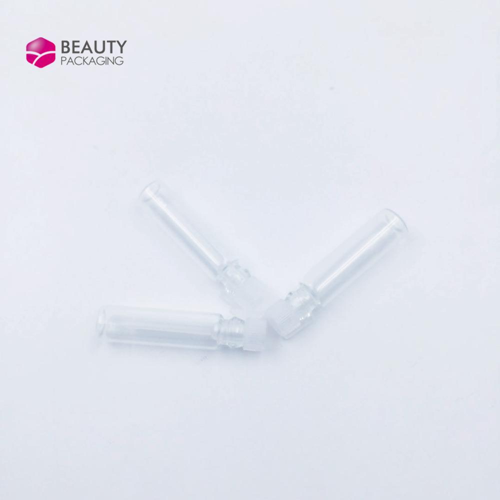 1ml 2ml 3ml Clear Tester Sample Tube Glass Perfume Vials with Plastic Lid
