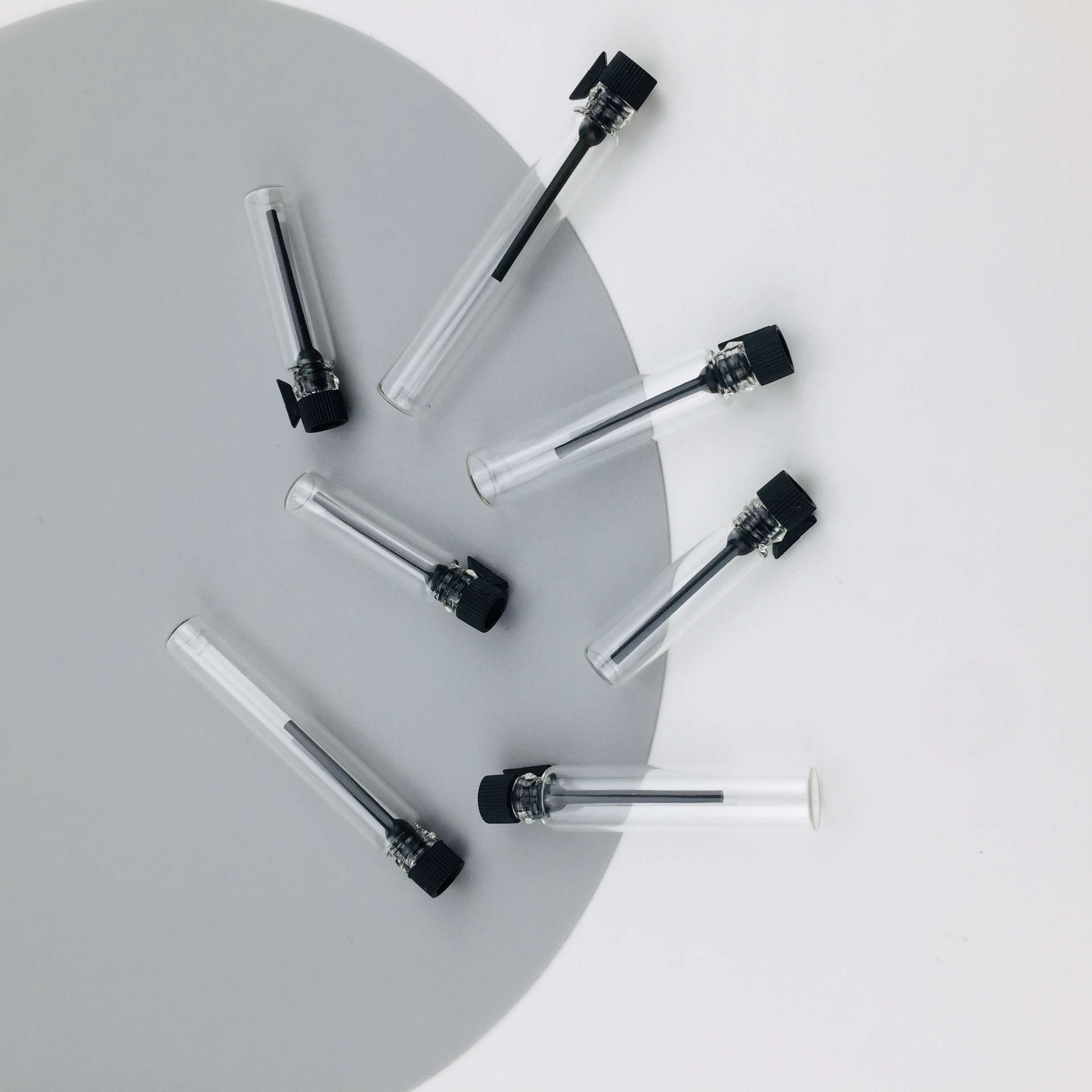 1ml 2ml 3ml Empty Clear Amber Sample Glass Perfume Tester Glass Bottle