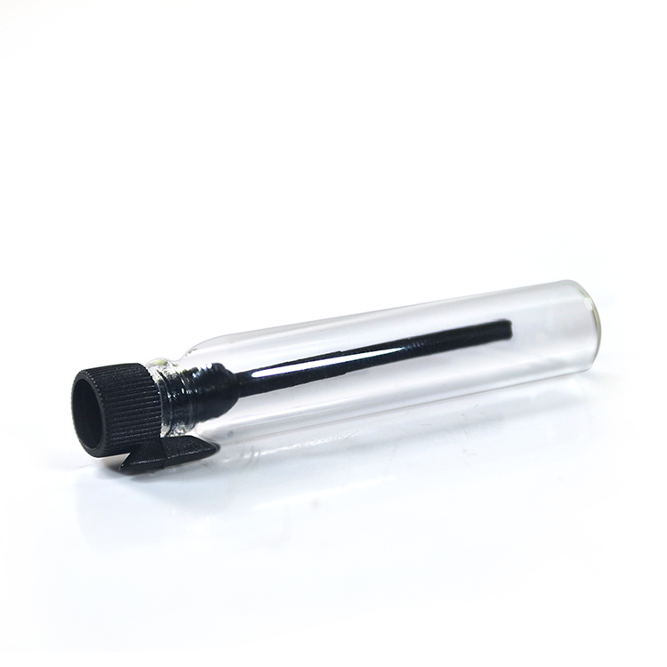 1ml 2ml 3ml Perfume Sample Mini Bottles With Black Lid for Travel and Party