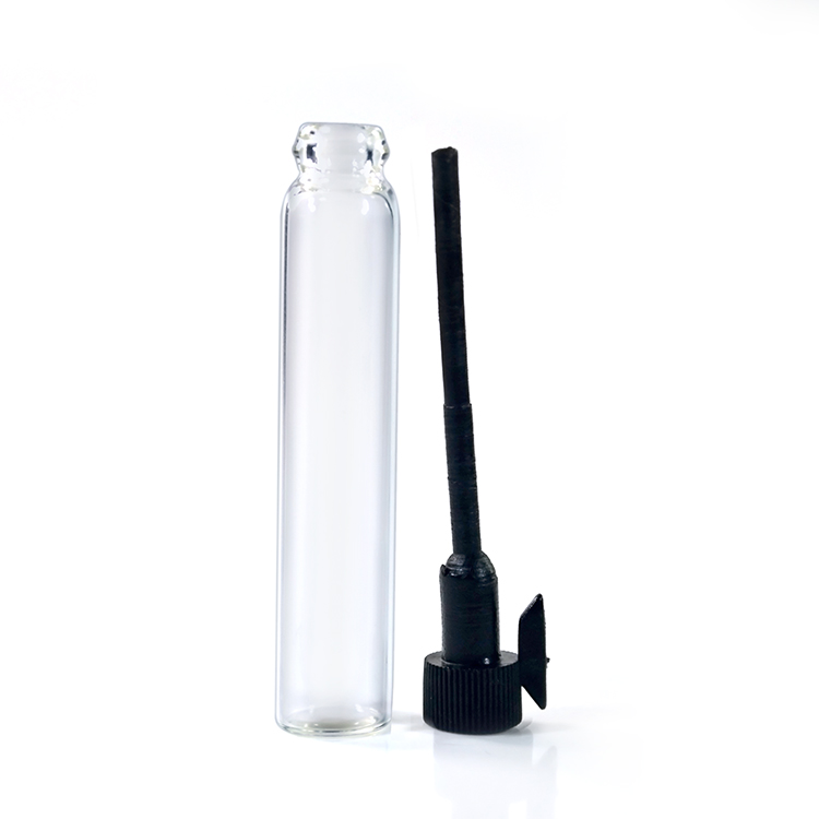 1ml 2ml 3ml Perfume Sample Mini Bottles With Black Lid for Travel and Party