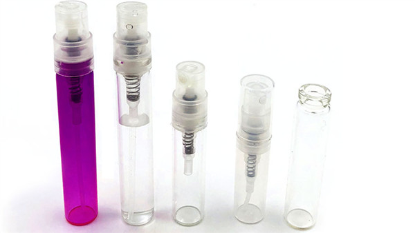1ml 2ml 3ml Perfume sampler glass vial rubber stopper
