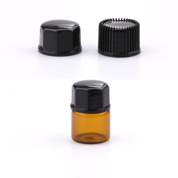 1ml 2ml 3ml Small Mini Amber Glass Essential Oil Bottle 1/4 Dram Empty Essential Oil Sample Bottle