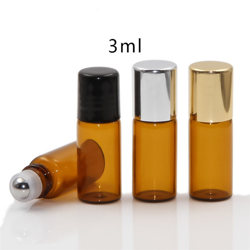 1ml 2ml 3ml roller bottle wholesale stainless roll on ball for perfume essential oil medicine use