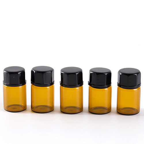 1ml 2ml Glass Amber Vial Dram Small Mini Essential Oil Bottle