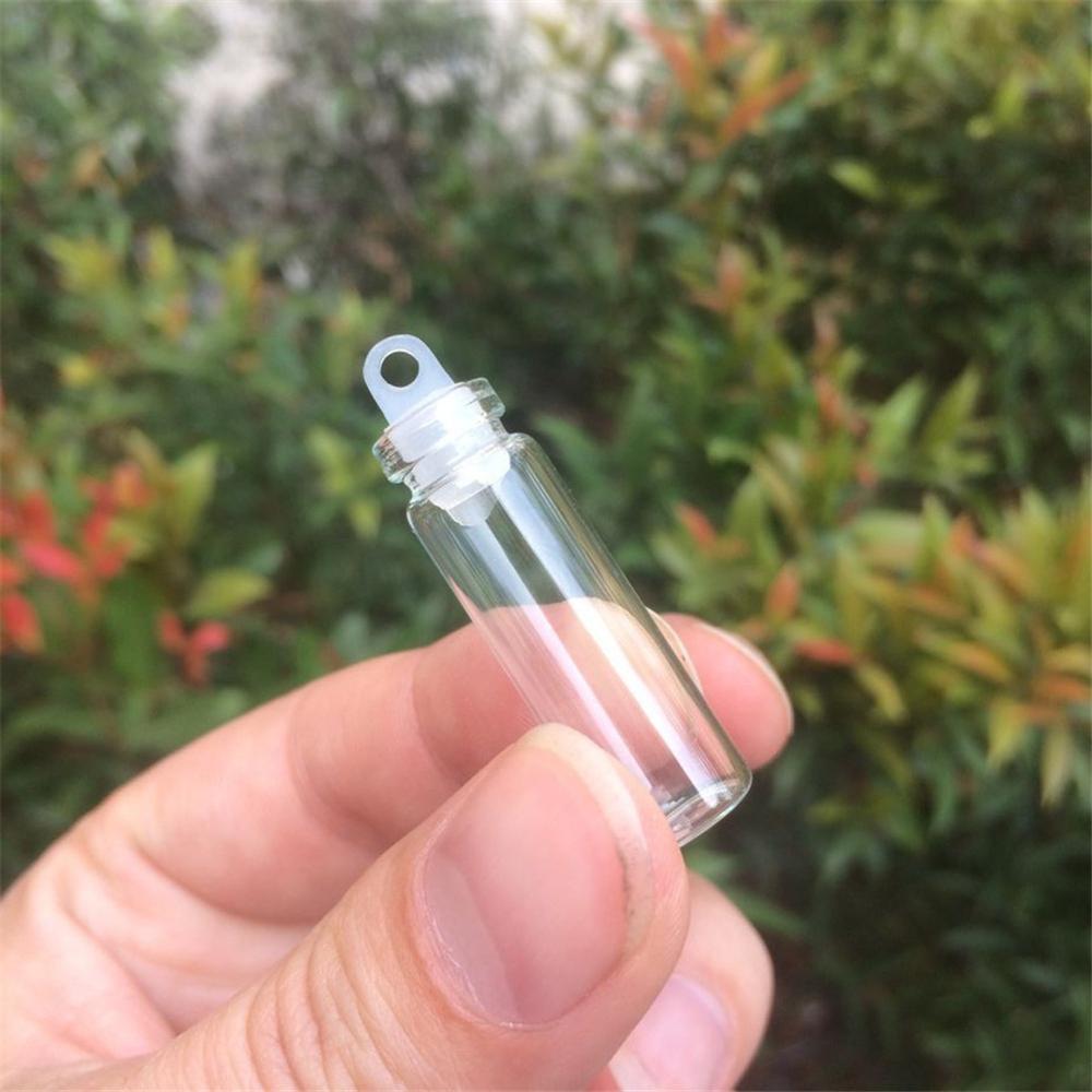 1ml 2ml Mini Glass Bottles Pendants With Corks Rubber Stopper Small Bottle Decoration Crafts Vials Jars Gift DIY Wholesa Bottles
