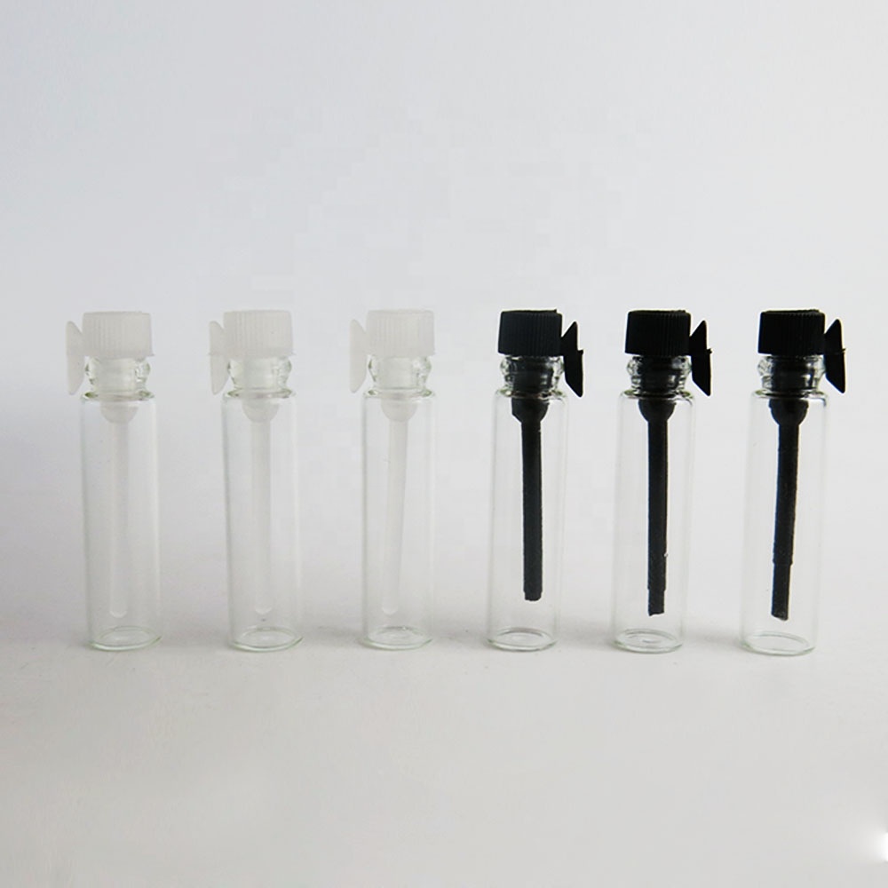 1ml, 2ml Mini Logo Printed Glass Perfume Tester Bottles