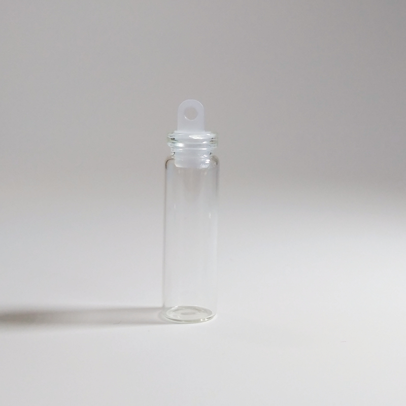1ml/2ml Mini clear 11mm diameter Bottles Empty Wishing Gift Bottle Decoration Crafts Vials Jars Glass bottle with plastic lid