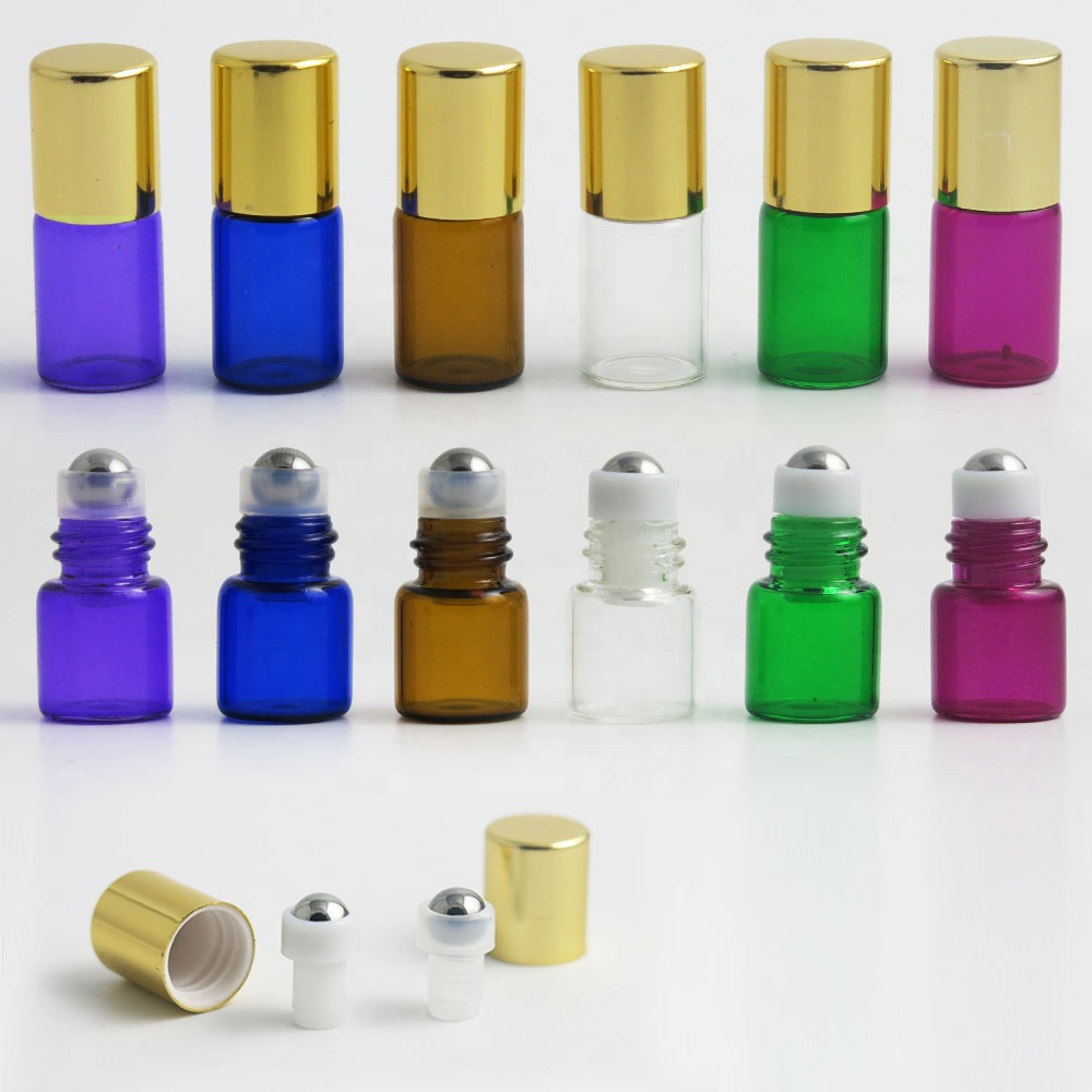 1ml 2ml roller bottle wholesale stainless roll on ball for perfume essential oil medicine use