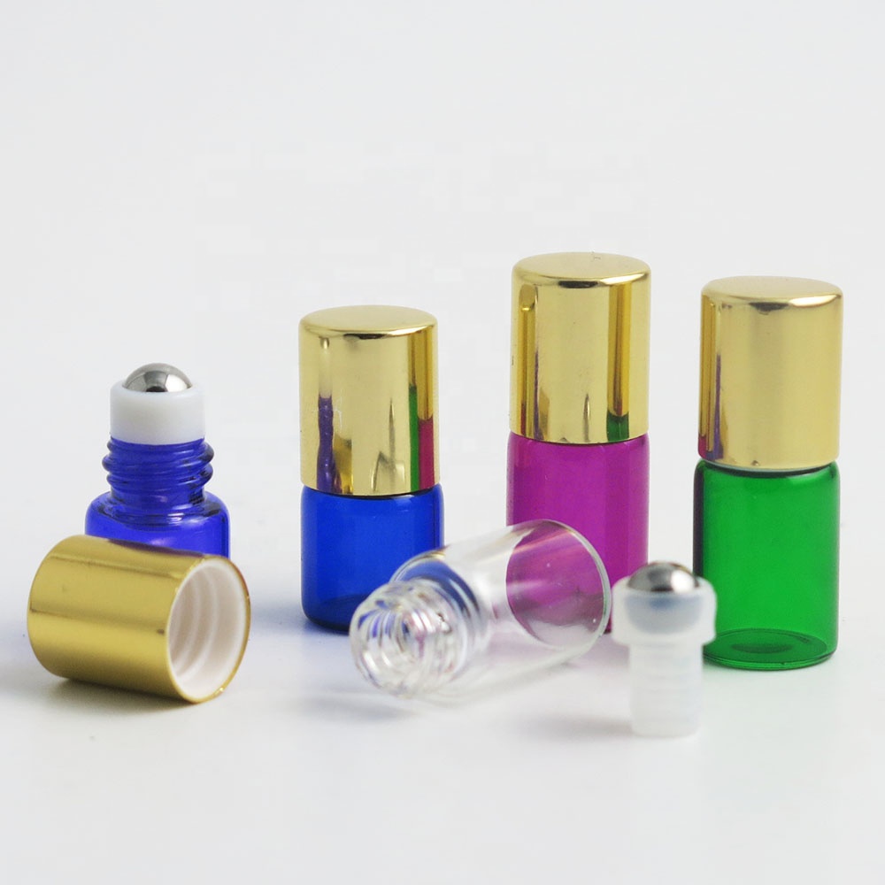 1ml 2ml roller bottle wholesale stainless roll on ball for perfume essential oil medicine use