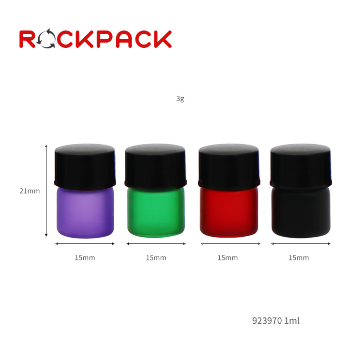 1ml 3ml 5ml empty glass essential oil 1 dram bottle glass tube vials