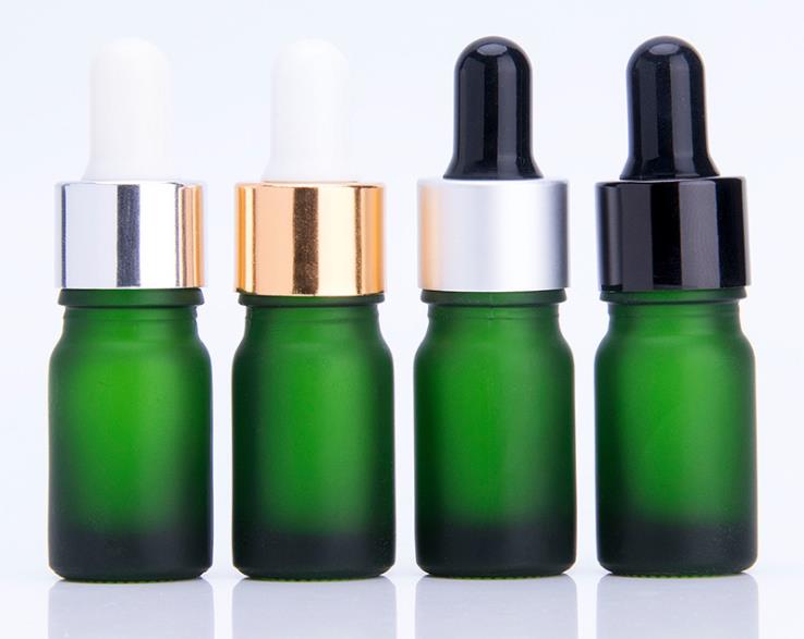 1ml Mini Amber Glass Vial Bottles with Orifice Reducer and Cap for Essential Oils Colognes Perfumes