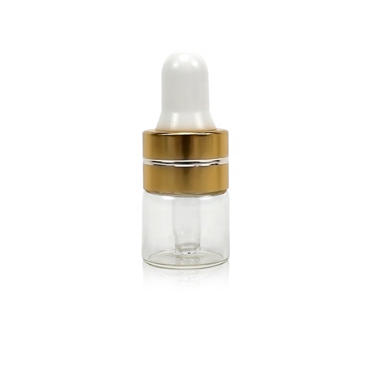 1ml clear glass dropper bottle perfume glass bottle lotion essential oil dropper  bottles