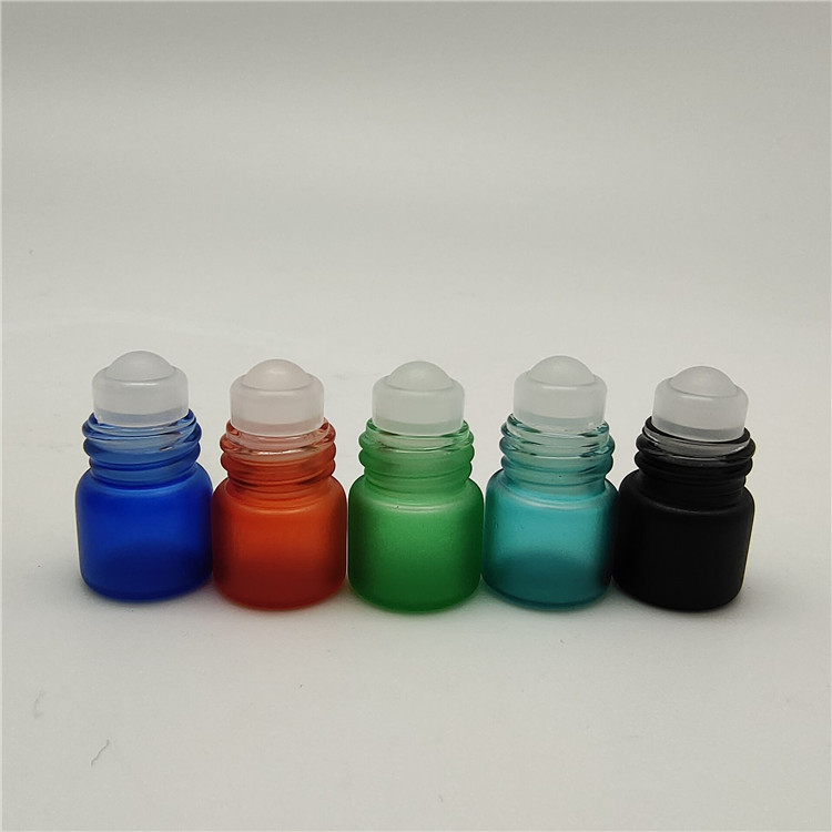 1ml colorful roller glass bottle for essential oil