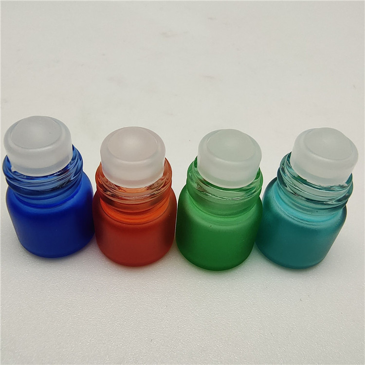 1ml colorful roller glass bottle for essential oil