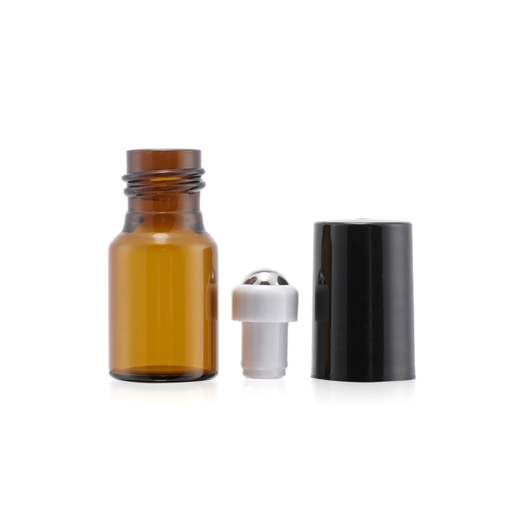 1ml mini Clear Glass Essential Oil Roller ball Bottles Glass Roll on Bottles