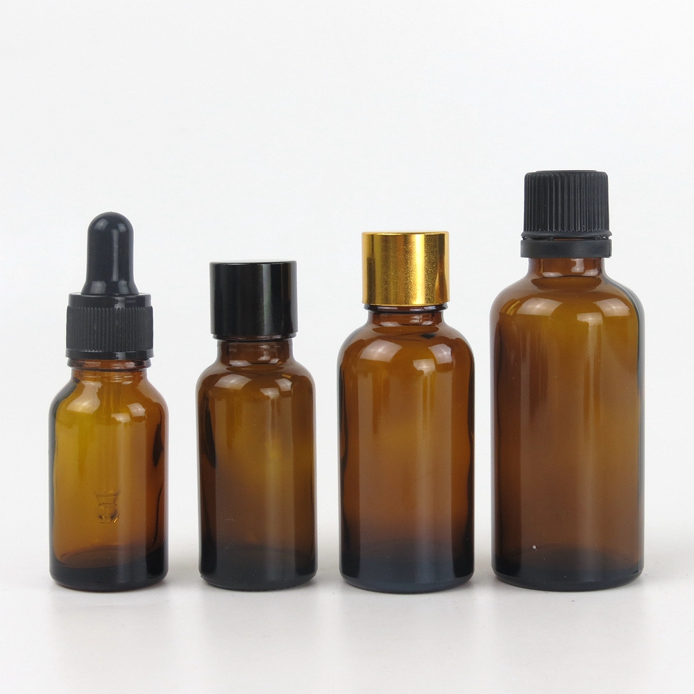 1oz 10ml 15ml 30ml 50ml 100ml amber wholesale glass dropper for cosmetic essential oil bottle