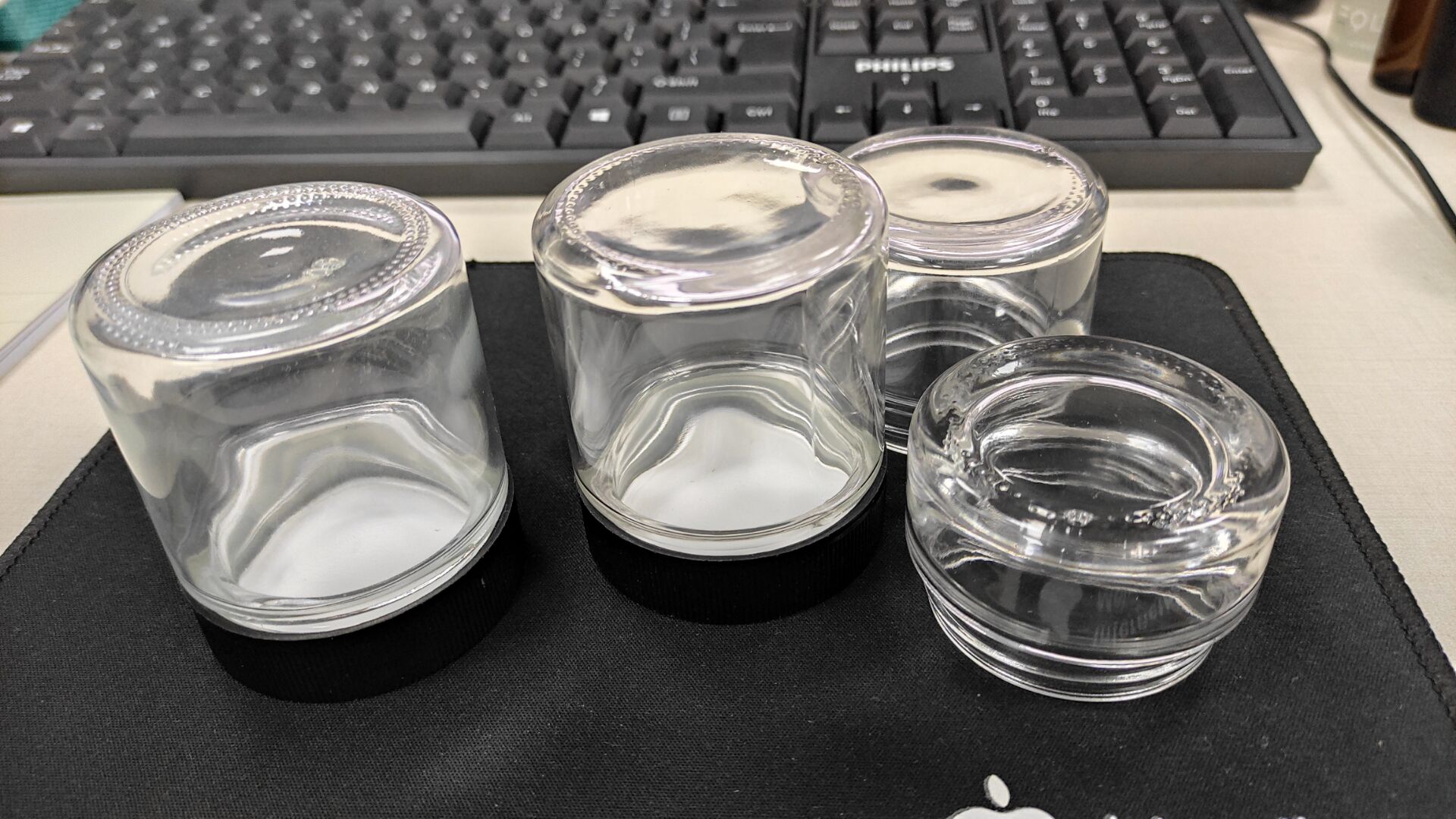 1oz 2 oz 3 oz glass jar child proof cap glass container hemp flower packaging customized logo borosilicate glass container