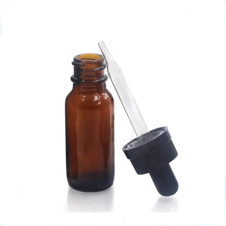 1oz 2 oz 4 oz.5oz cobalt blue/amber/brown/clear long pipette childproof boston round glass dropper bottles 30ml