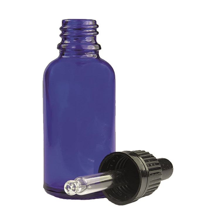 1oz 2oz 30ml 60ml cosmetic essential oil Matt Black Boston Round glass dropper bottle with 1ml Calibrated Glass droppe