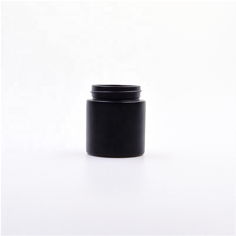 1oz 2oz 3oz 4oz 30ml 60ml 90ml black round cosmetic jars cbd flower packaging candle holder child proof glass jars and bottles