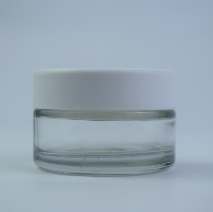 1oz 2oz 3oz 4oz 5oz 6oz 10oz 18oz cbd flower clear glass bottle container weed child and smell proof glass bottle