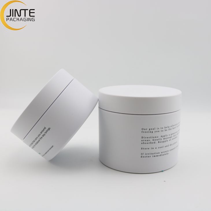 1oz 2oz 3oz 4oz 5oz 6oz 8oz Plastic Cosmetics Matte White Color PETG Jar For Hair mask and body scrub jar