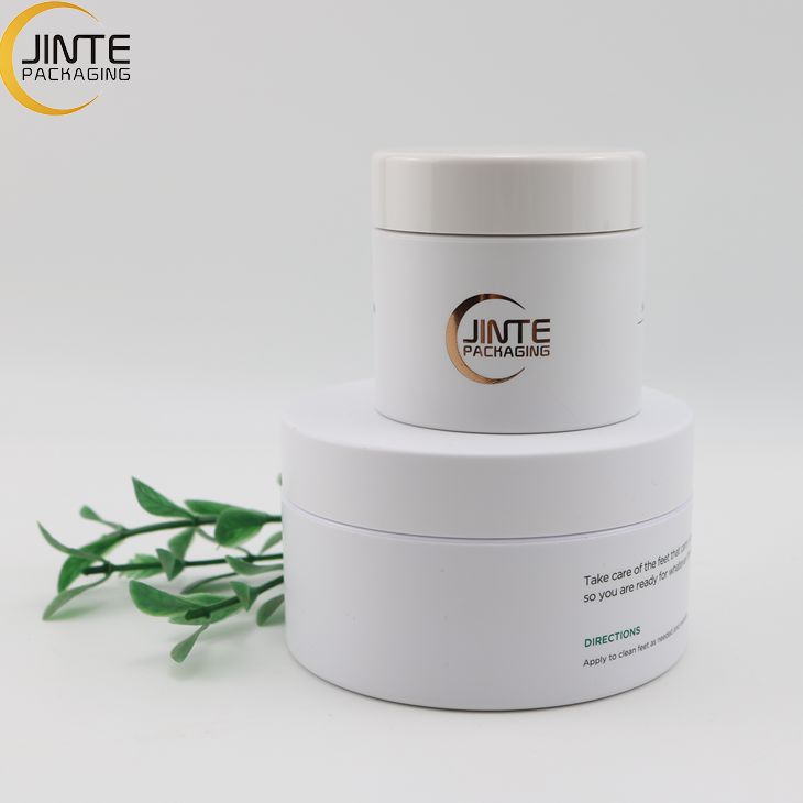 1oz 2oz 3oz 4oz 5oz 6oz 8oz Plastic Cosmetics Matte White Color PETG Jar For Hair mask and body scrub jar