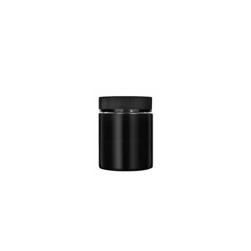 1oz 2oz 3oz 4oz 5oz 8oz childproof matte gloss black UV glass jars with child resistant lids