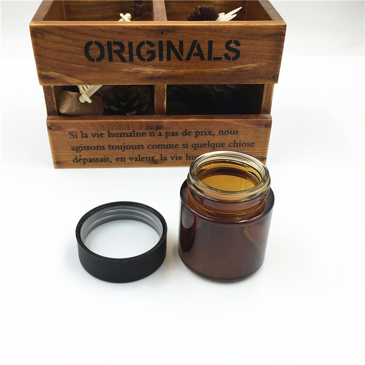 1oz 2oz 3oz 4oz 5oz 8oz childproof matte gloss black UV glass jars with child resistant lids