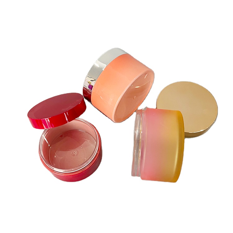 1oz 2oz 3oz 4oz 5oz Cosmetic Packaging Clear Pet Plastic Cream Jar with Plastic lid