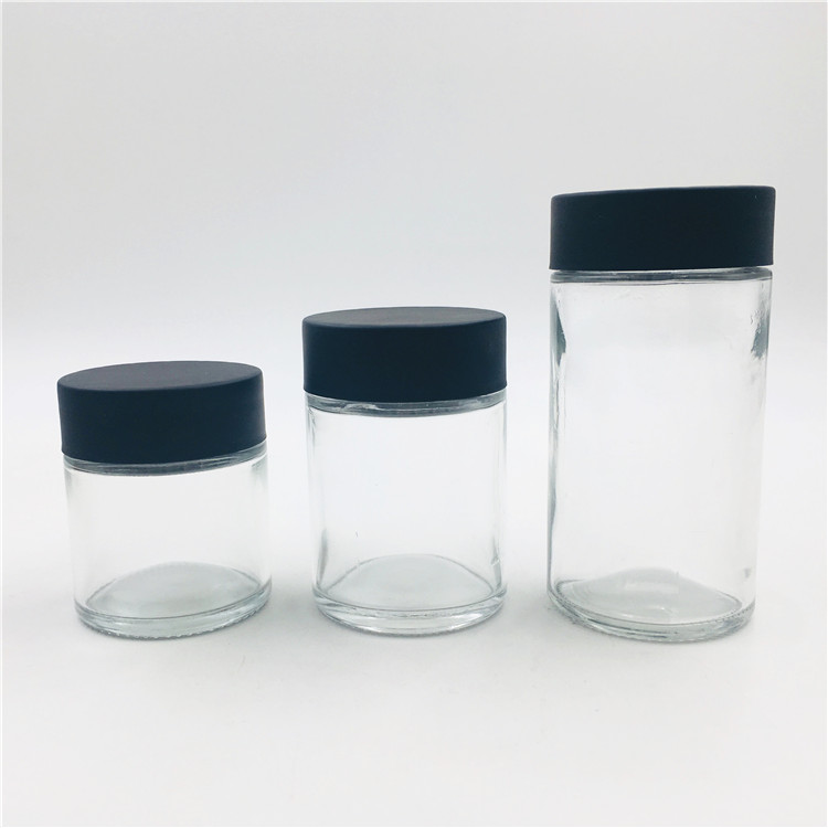1oz 2oz 3oz 4oz 8oz childproof glass jars with child resistant lids