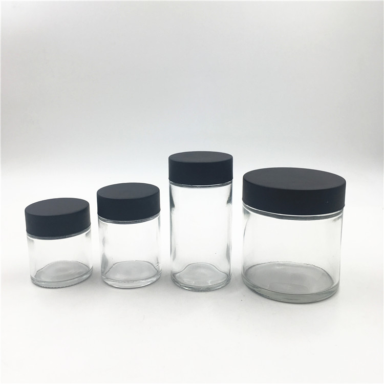 1oz 2oz 3oz 4oz 8oz childproof glass jars with child resistant lids