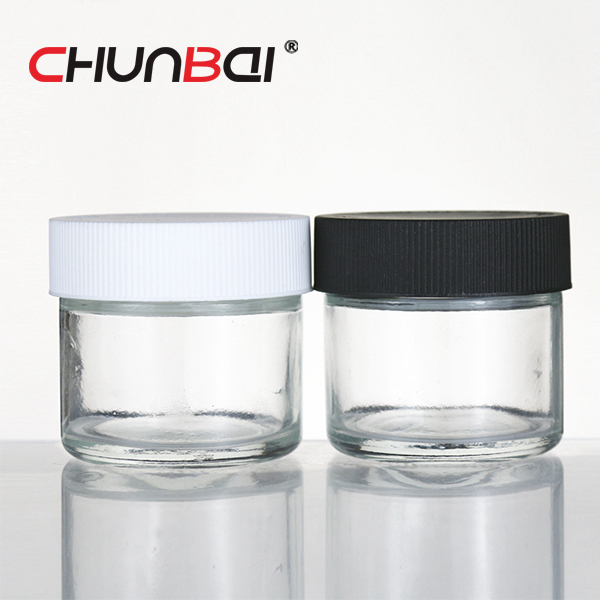 1oz 2oz 3oz 4oz Childproof glass jar with childproof cap
