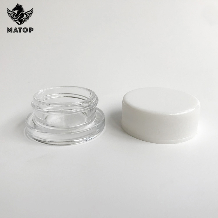 1oz 2oz 3oz 4oz Glass jar glass bottle child proof container with child resistant cap lid