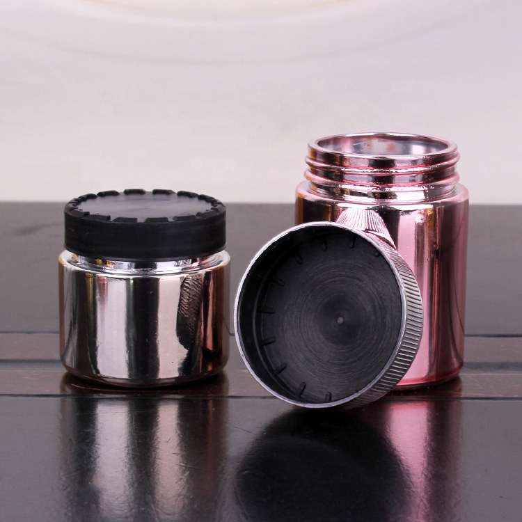 1oz 2oz 3oz 4oz childproof golden silver straight-sided glass jar with child resistant lids