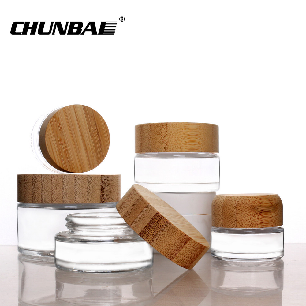 1oz 2oz 3oz 4oz cream glass jar for glass cosmetic jar with lid