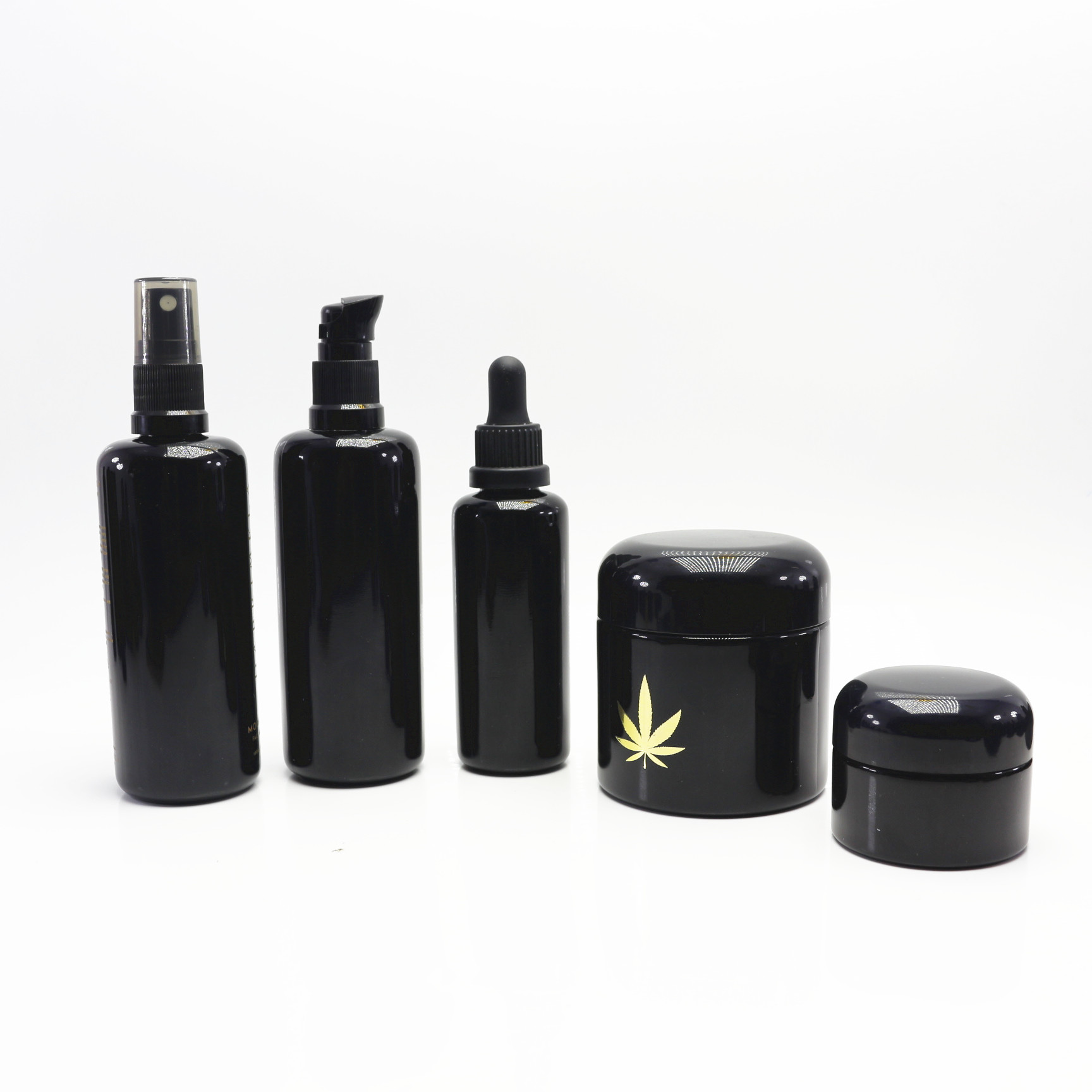 1oz 2oz 3oz 4oz medicine packaging container round empty face cream dark violet glass cosmetic bottle and jar VJ-200AN