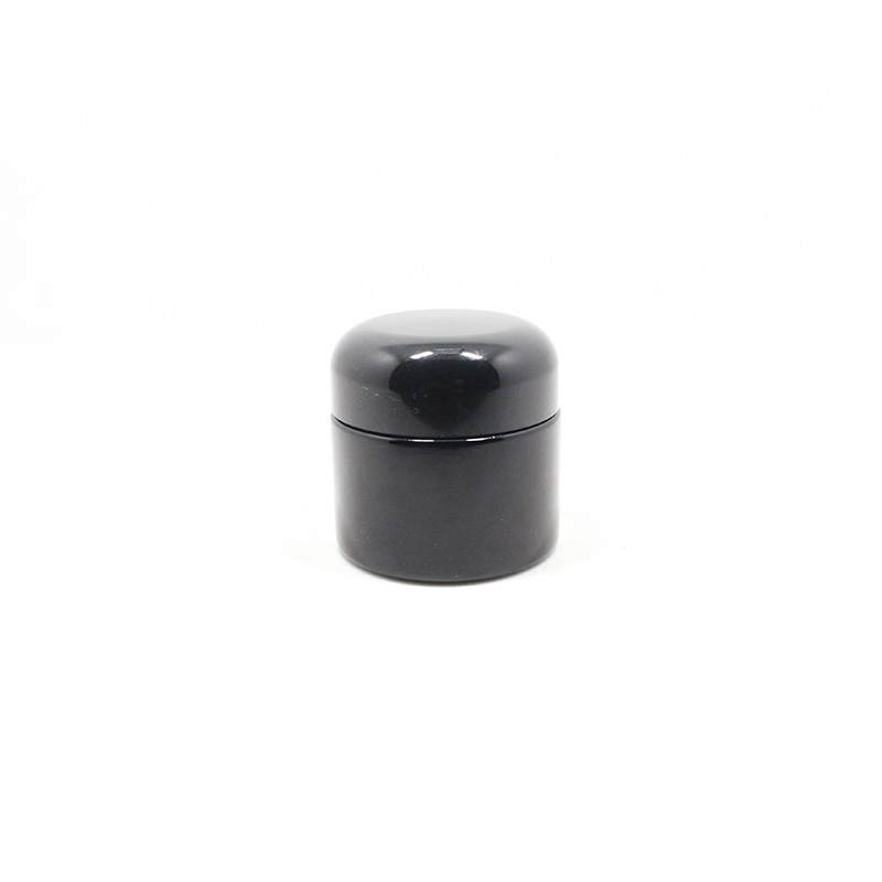 1oz 2oz 3oz 4oz screw cap wide mouth ultra violet black glass cosmetic skincare jars