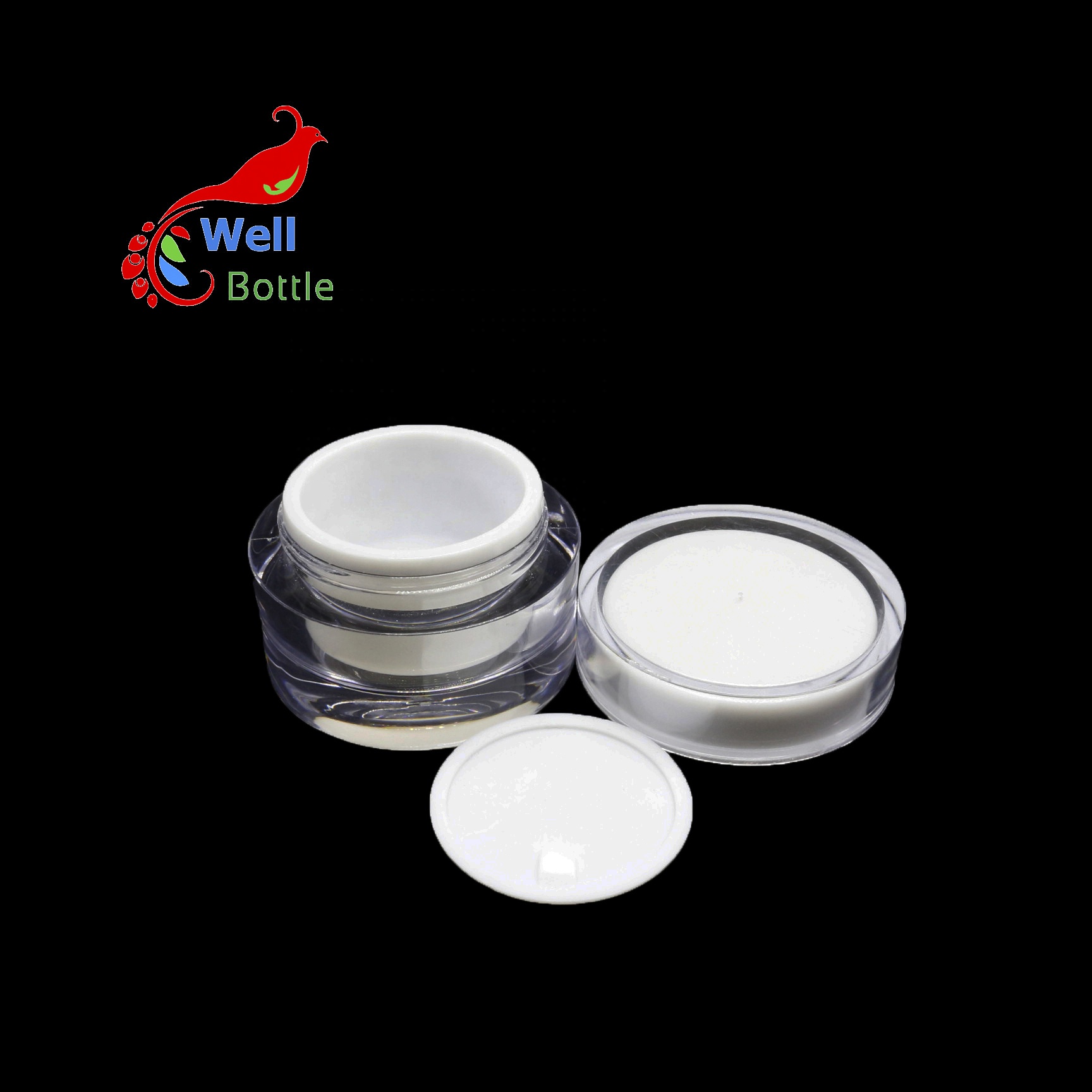 1oz 2oz 3oz acrylic jar cosmetic packaging cream container body butter jar ARB-026C